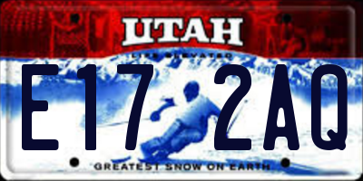 UT license plate E172AQ