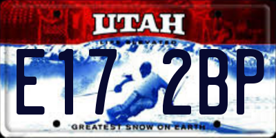 UT license plate E172BP
