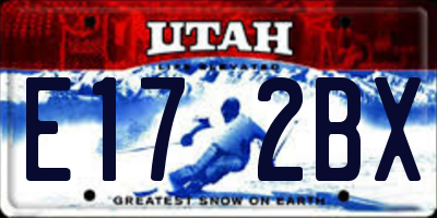 UT license plate E172BX