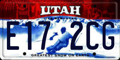 UT license plate E172CG