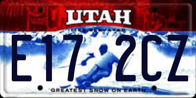 UT license plate E172CZ
