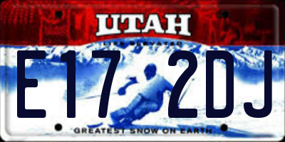 UT license plate E172DJ