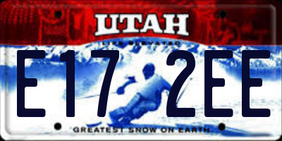 UT license plate E172EE