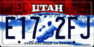 UT license plate E172FJ