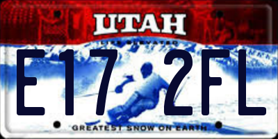 UT license plate E172FL