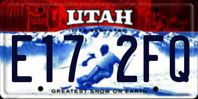 UT license plate E172FQ