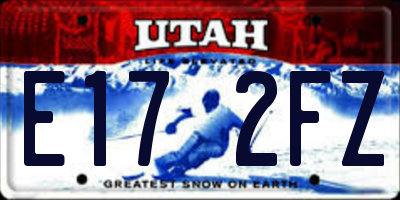 UT license plate E172FZ