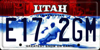 UT license plate E172GM