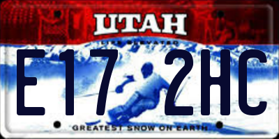 UT license plate E172HC
