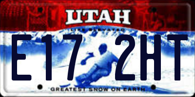 UT license plate E172HT