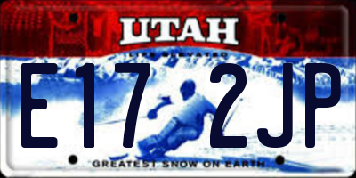 UT license plate E172JP