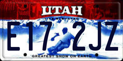 UT license plate E172JZ