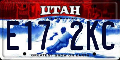 UT license plate E172KC