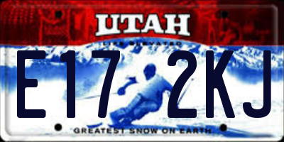 UT license plate E172KJ