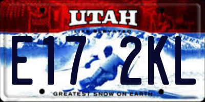 UT license plate E172KL