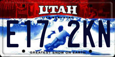 UT license plate E172KN