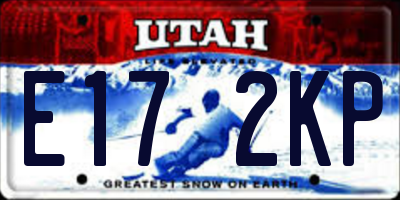 UT license plate E172KP