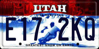 UT license plate E172KQ