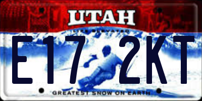 UT license plate E172KT