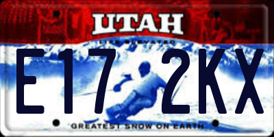 UT license plate E172KX