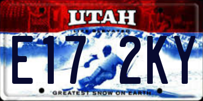 UT license plate E172KY