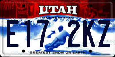 UT license plate E172KZ
