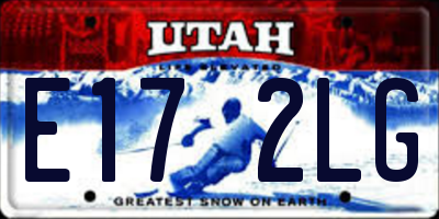 UT license plate E172LG
