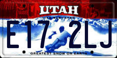 UT license plate E172LJ