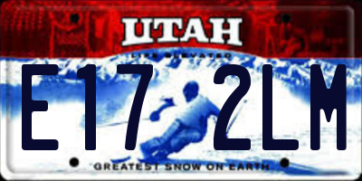 UT license plate E172LM