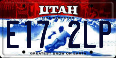UT license plate E172LP