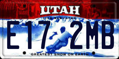 UT license plate E172MB