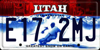 UT license plate E172MJ