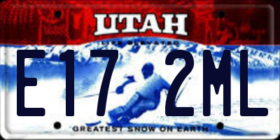 UT license plate E172ML
