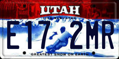 UT license plate E172MR