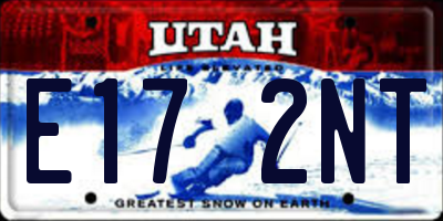 UT license plate E172NT
