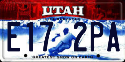 UT license plate E172PA