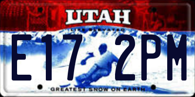 UT license plate E172PM