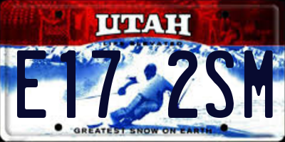 UT license plate E172SM