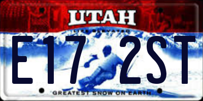 UT license plate E172ST