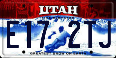 UT license plate E172TJ