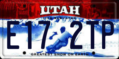 UT license plate E172TP