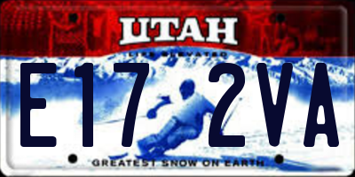 UT license plate E172VA