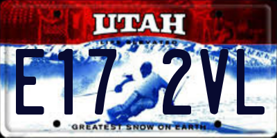 UT license plate E172VL