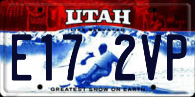 UT license plate E172VP