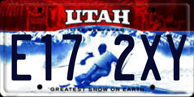 UT license plate E172XY
