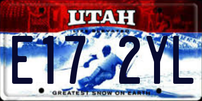 UT license plate E172YL
