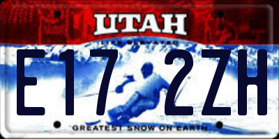 UT license plate E172ZH