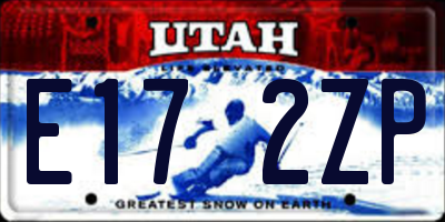 UT license plate E172ZP