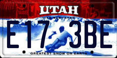 UT license plate E173BE