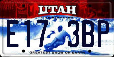 UT license plate E173BP